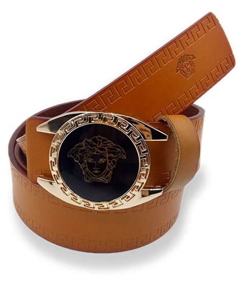 tan versace belt|Versace men's belt on sale.